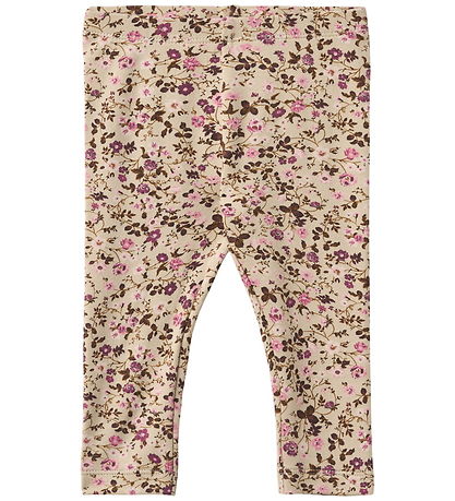 Wheat Leggings - Jules - Soft Sand Flower Wine