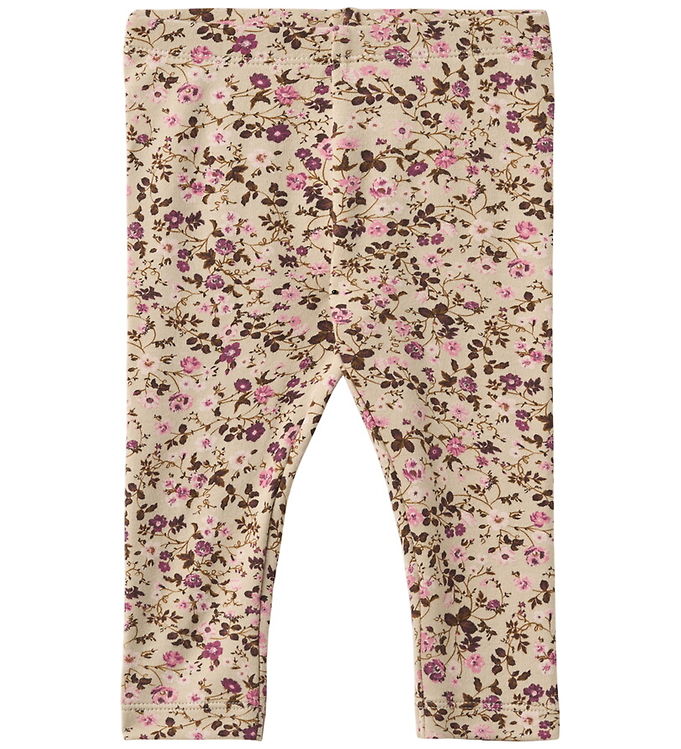 Wheat Leggings - Jules - Soft Sand Flower Wine