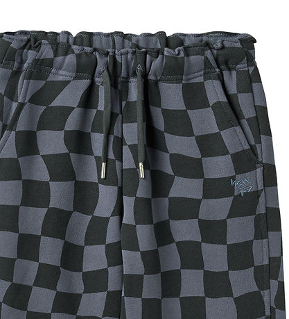 Wheat Sweatpants - Cosmo - Navy Blue Check