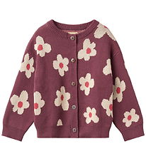 Wheat Cardigan - Strik - Alvilda - Eggplant