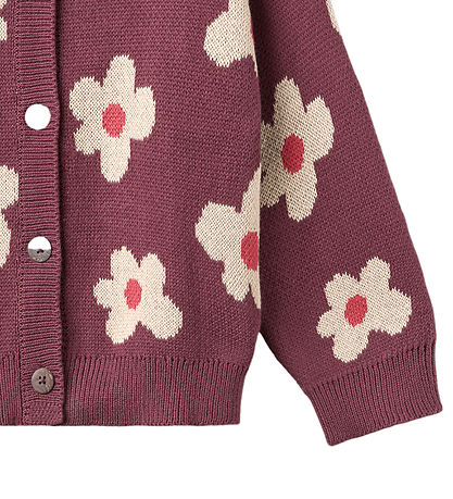 Wheat Cardigan - Strik - Alvilda - Eggplant