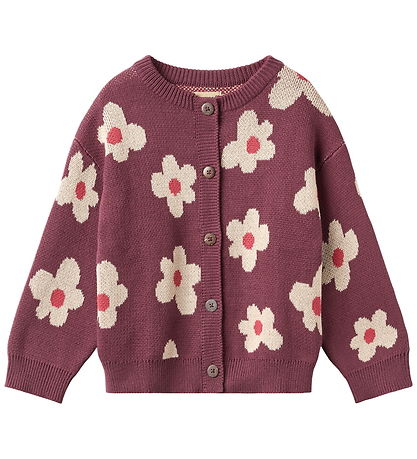 Wheat Cardigan - Strik - Alvilda - Eggplant