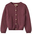 Wheat Cardigan - Strik - Magnella - Eggplant