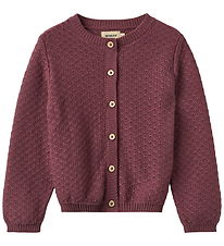 Wheat Cardigan - Strik - Magnella - Eggplant