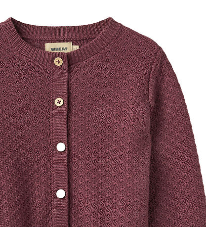 Wheat Cardigan - Strik - Magnella - Eggplant