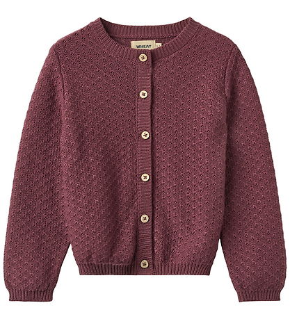 Wheat Cardigan - Strik - Magnella - Eggplant