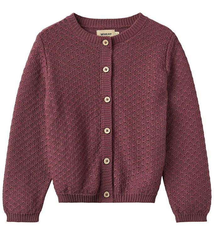 Wheat Cardigan - Strik - Magnella - Eggplant
