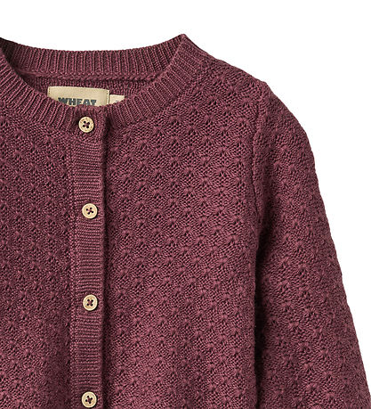 Wheat Cardigan - Strik - Magnella - Eggplant