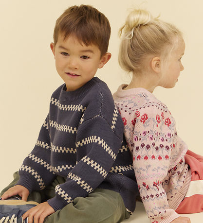 Wheat Bluse - Strik - Harlow - Greyblue