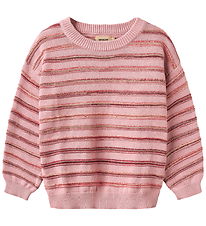 Wheat Bluse - Strik - Harlow - Berry Cream Stripe