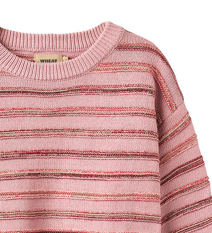 Wheat Bluse - Strik - Harlow - Berry Cream Stripe
