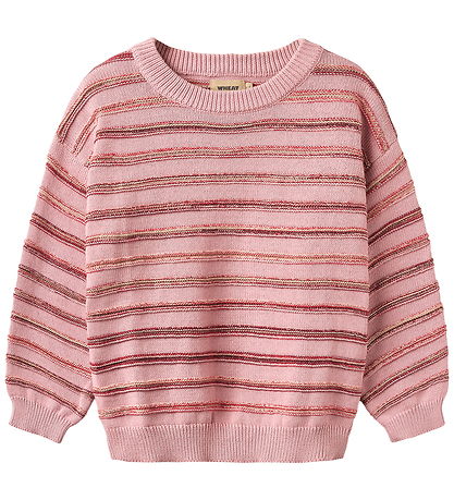 Wheat Bluse - Strik - Harlow - Berry Cream Stripe