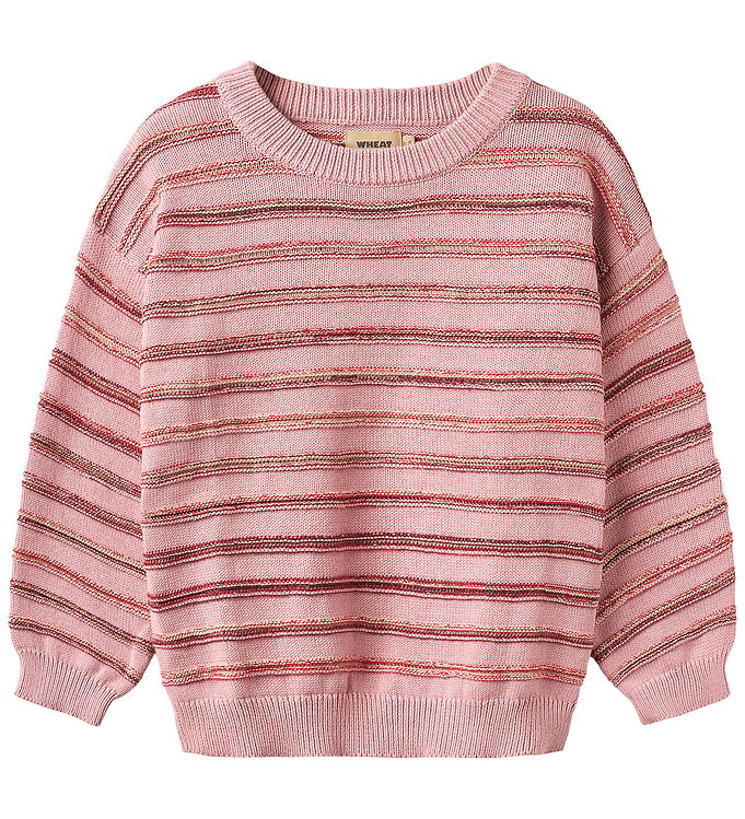 Wheat Bluse - Strik - Harlow - Berry Cream Stripe