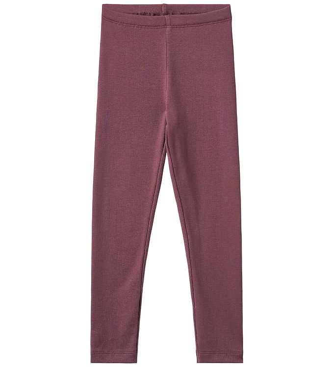 Wheat Leggings - Rib - Jules - Eggplant