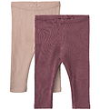 Wheat Leggings - 2-Pack - Rib - Jules - Eggplant