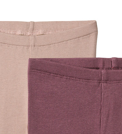 Wheat Leggings - 2-pak - Rib - Jules - Eggplant