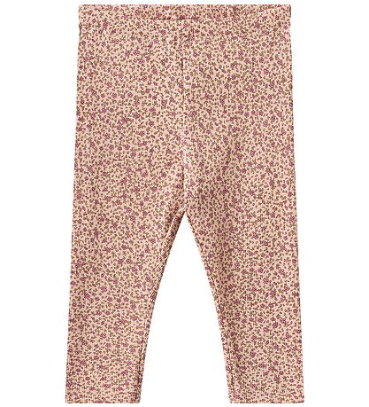 Wheat Leggings - Jules - Dime Rose Small Flowers