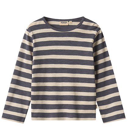 Wheat Bluse - Milo - Greyblue Stripe