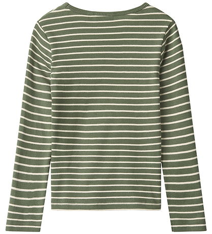 Wheat Bluse - Stig - Dark Green Stripe