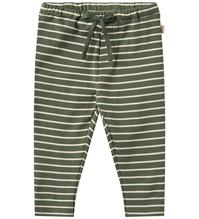 Wheat Bukser - Manfred - Dark Green Stripe
