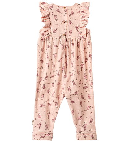 Wheat Romper - Milia - Dim Rose Flowers