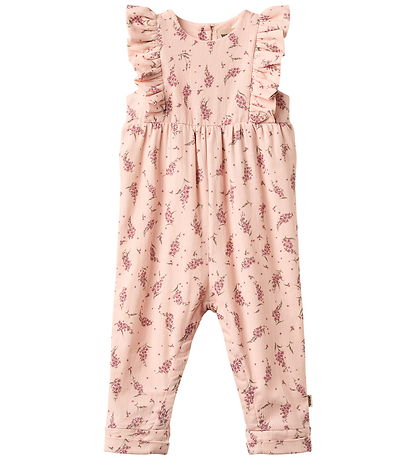 Wheat Romper - Milia - Dim Rose Flowers
