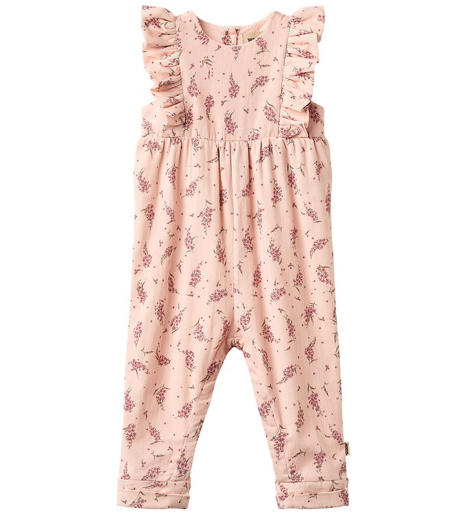 Wheat Romper - Milia - Dim Rose Flowers