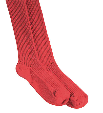 Molo Strømpebukser - Rib - Ruby Red