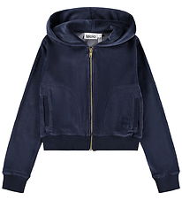 Molo Cardigan - Fløjl - Milla - Navy Blazer