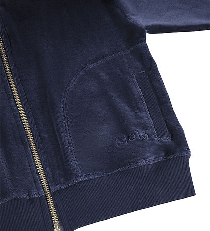Molo Cardigan - Fløjl - Milla - Navy Blazer