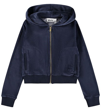 Molo Cardigan - Fløjl - Milla - Navy Blazer