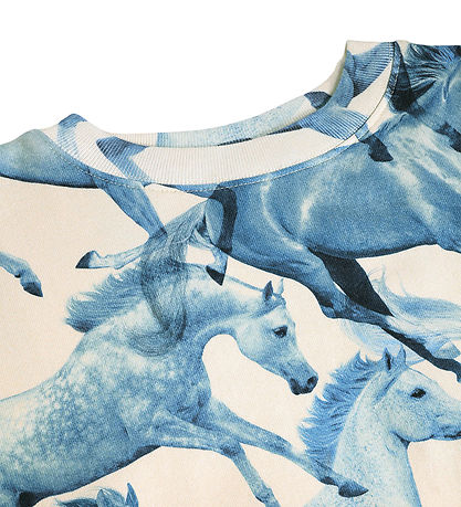 Molo Sweatshirt - Marge - Blau Ponies