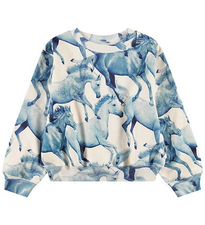 Molo Sweatshirt - Marge - Blau Ponies
