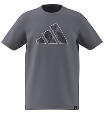adidas Performance T-shirt - J Camo - Slate