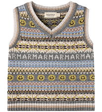 MarMar Vest - Uld/Bomuld - Taj B - Fair Isle