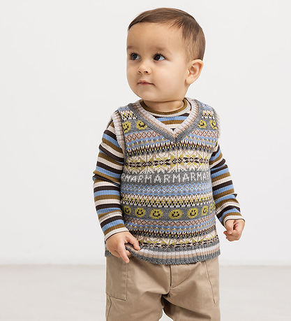 MarMar Vest - Uld/Bomuld - Taj B - Fair Isle