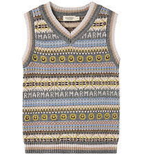 MarMar Vest - Uld/Bomuld - Taj - Fair Isle