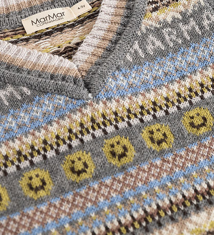 MarMar Vest - Uld/Bomuld - Taj - Fair Isle