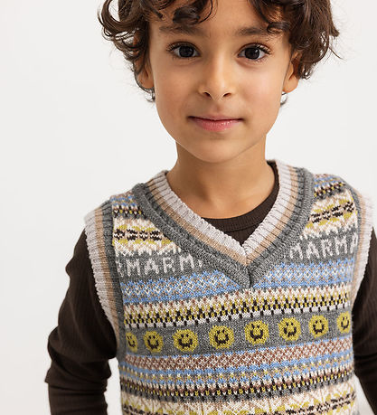 MarMar Vest - Uld/Bomuld - Taj - Fair Isle