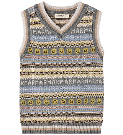 MarMar Vest - Uld/Bomuld - Taj - Fair Isle