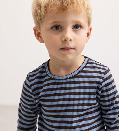 MarMar Bluse - Modal/Rib - Blue Heaven Stripe