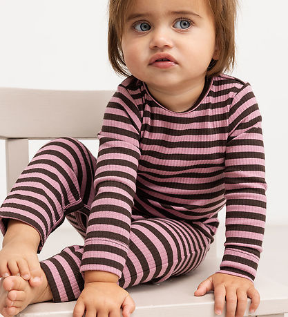 MarMar Leggings - Modal/Rib - Heather Stripe