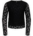 Kids Only Bluse - KogLeika - Lace - Noos - Black