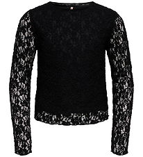Kids Only Bluse - KogLeika - Lace - Noos - Black