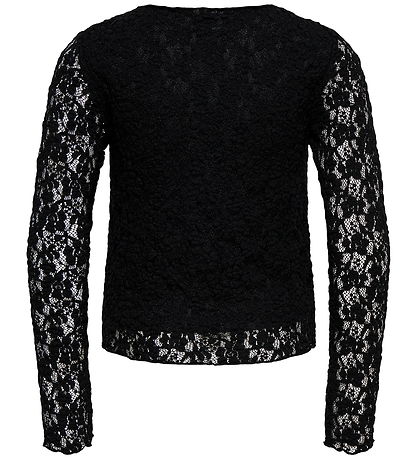 Kids Only Bluse - KogLeika - Lace - Noos - Black