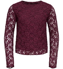 Kids Only Bluse - KogLeika - Lace - Noos - Fig