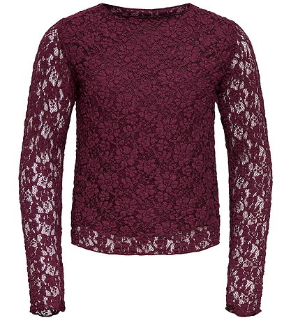 Kids Only Bluse - KogLeika - Lace - Noos - Fig