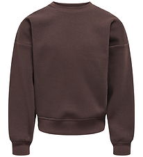 Kids Only Sweatshirt - Noos - KogSweat - Coffee Bean/Birch/Houst