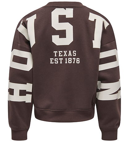Kids Only Sweatshirt - Noos - KogSweat - Coffee Bean/Birch/Houst