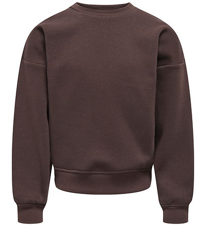 Kids Only Sweatshirt - Noos - KogSweat - Coffee Bean/Birch/Houst